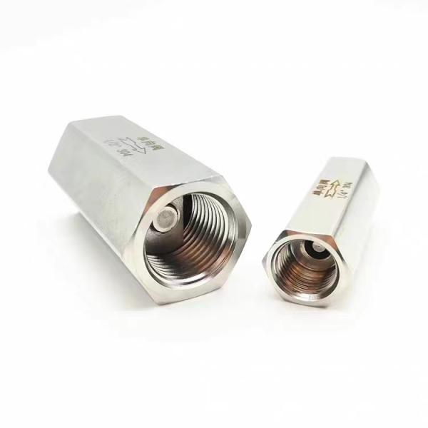 Полный проход из нержавеющей стали 304 DN8-DN25 Шестиугольная женская нить невозвращающийся воздушный контрольный клапан