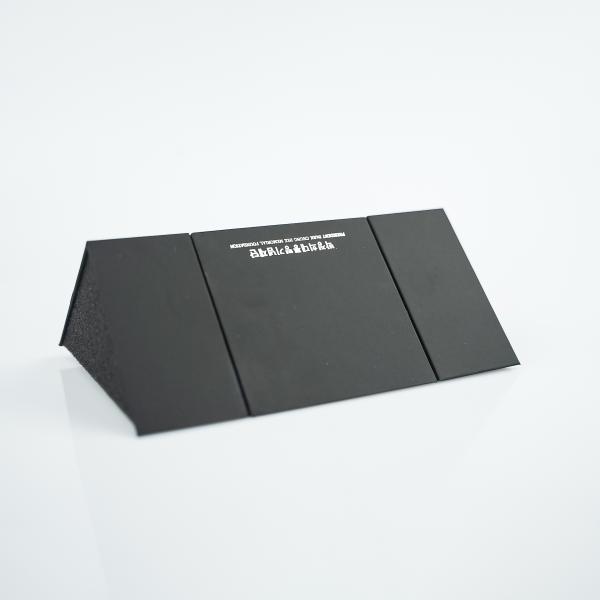 Custom Anti-Fingerprint Black Double Two Side Open Watch Box Soft Touch Magnetic Gift Box