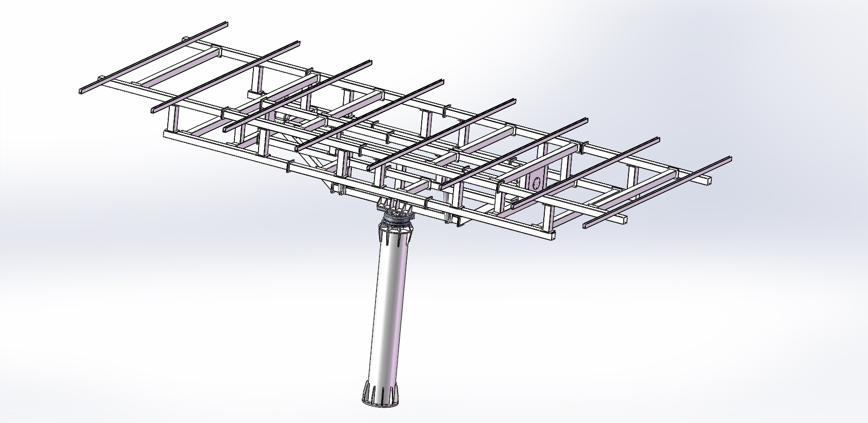 Jimmy New Arrival Dual Axis 7kw 14panels 12v 24v DC Motor Wind Withstand Solar Tracking Controller System with Mounting Bracket