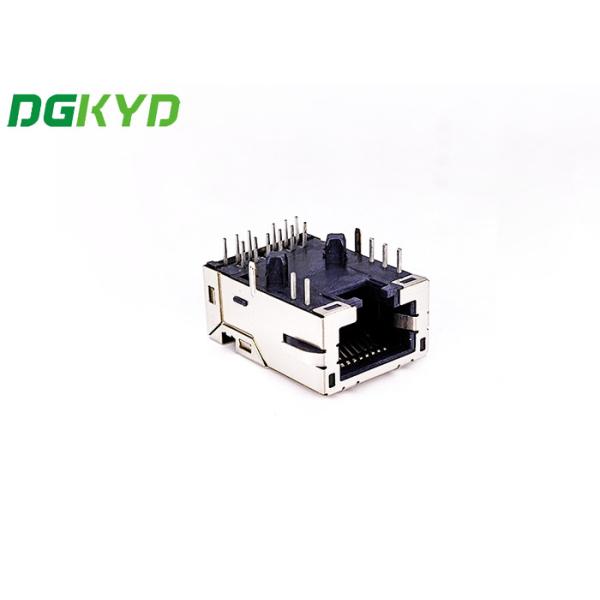 DGKYD1611Q002FF3A2DB2057(2.5G) 2.5G TAB DOWN 23.88mm RJ45 Ethernet Jack With LED