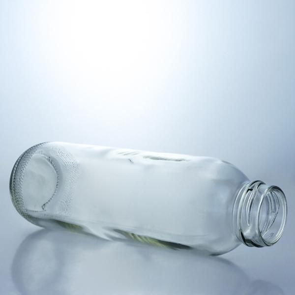 Customized Clear Frosted Glass Bottles for Beverage and Glass Collar within Your Budget