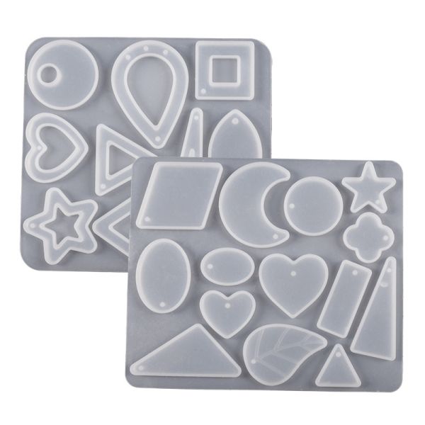 Drip glue DIY resin UV glue grinding tool Mirror handmade jewelry Earrings and earrings Silicone mold