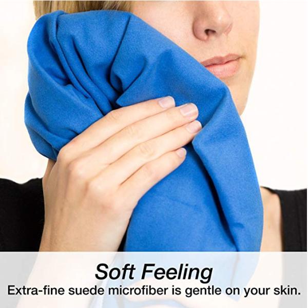 Ultra Soft Microfiber Gym Towel Absorbent Quick Drying For Fitness And Travel