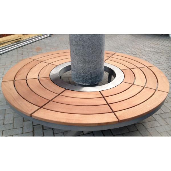 Коммерчески ждать дерево места дерева Суда на открытом воздухе вокруг места Суда хранения Судов деревянного с круглым Судом дерева