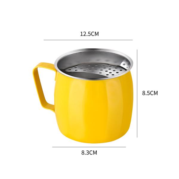 Customized Color 20oz Stainless Steel Teapots for Party Reusable Crescent Filter Fruit Teacups