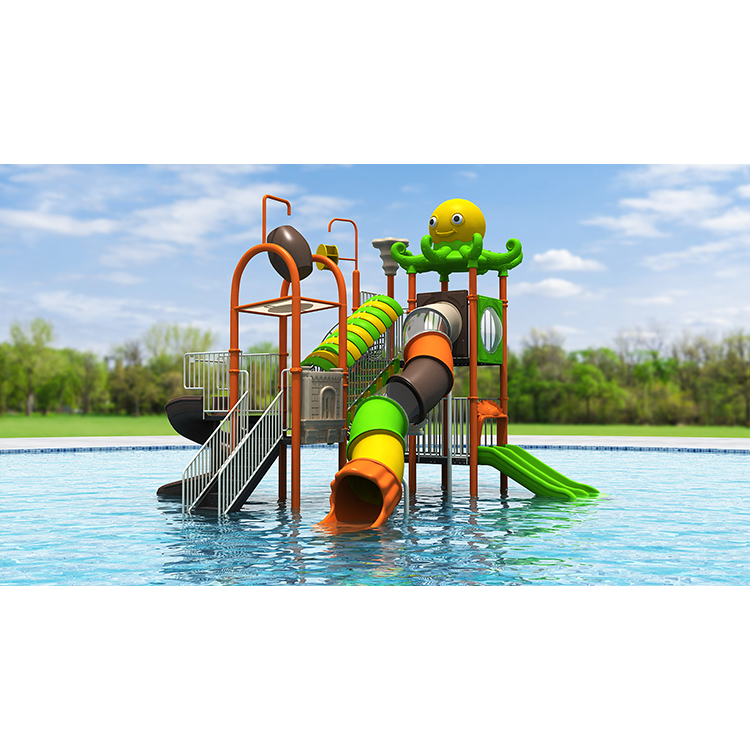 Environment Friendly Material Outdoor Water Park Spray Slides Sets Cheap and