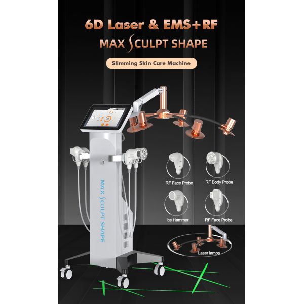 Multifunction 6D 10D Laser Slimming Machine With RF EMS Muscle Stimulation