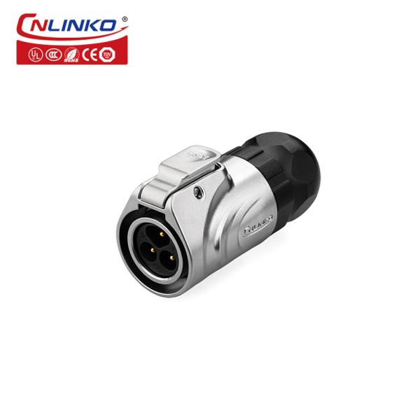 CNLINKO Manufacturer IP68 Waterproof 2 Pin Metal Male Female M16 Power Waterproof Plug Cable Socket Connector