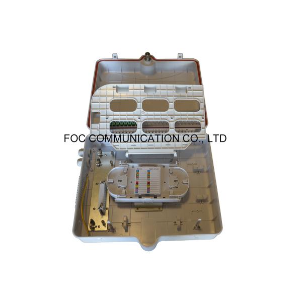 IP65 UV Resistant Fiber Optic Termination Box Wall / Pole Mount ABS Plastic Materials