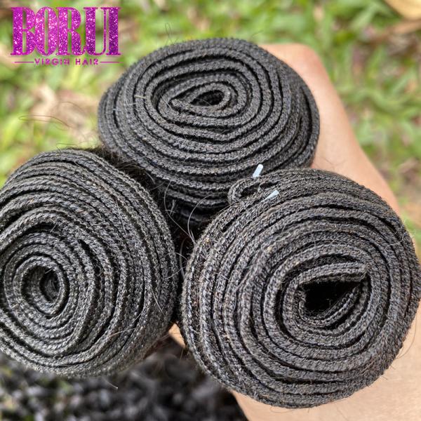 Soft  Virgin Peruvian Human Hair Jerry Curly Hair Extension Peruvian Kinky Hair Bundle