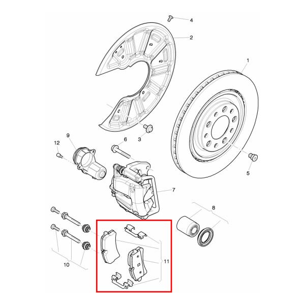 Pour Bentley Mulsanne (2011+) Kit de freinage arrière + capteur GRATUIT OEM 3Y0698451 3Y0698451B