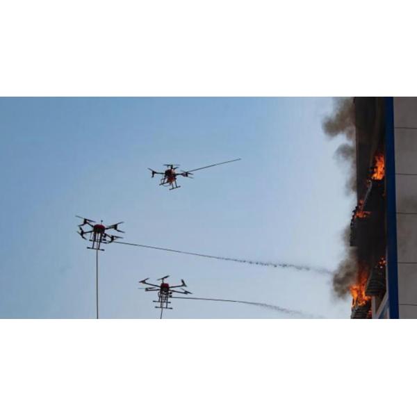 Firefighter Drones for Wildland and Urban Buildings Fire Rescue