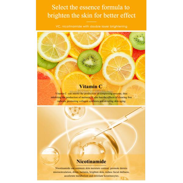 Private Label VC Facial Serum ODM Whitening Brightening Face Serum