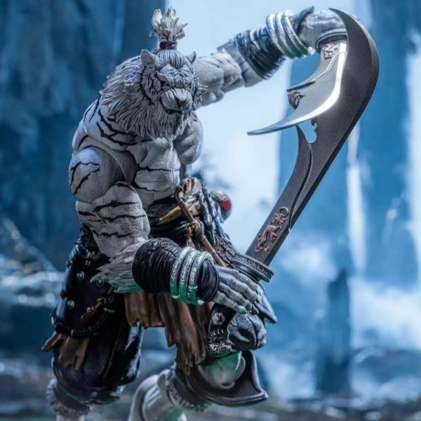 Resin 1/12 Scale Furay Planet Blade Master Weng Tiger Action Figure White Version
