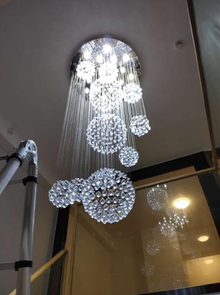 Modern Lustre Crystal Ball Design Chandelier Large Crystal Ball Chandelier(WH-NC-20)