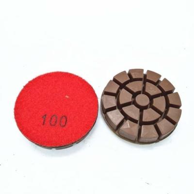 3/75mm Copper Hybrid Transitional diamond pads for heavy concrete floor machine 10mm 15mm diamond segment thickness