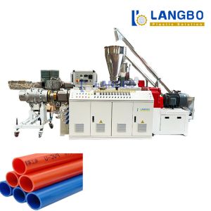 Factory Price 55KW Plastic Pipe Extruder for 75-250mm PVC HDPE PP UPVC CPVC PPR PE Pipes Full-automatically
