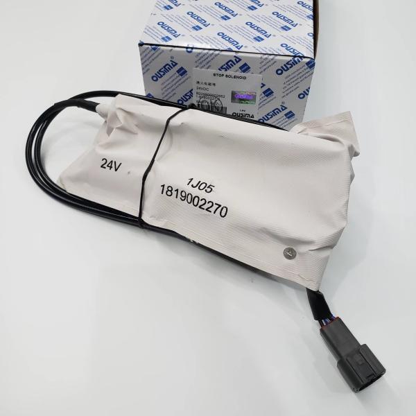 OUSIMA B229900002662 1-81900227-0 24V Engine Stop Solenoid For Excavator SANY ISUZU