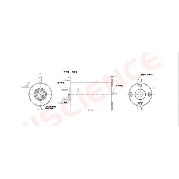 24 схемы 10А через сдвижные кольца 0-200RPM Рабочая скорость