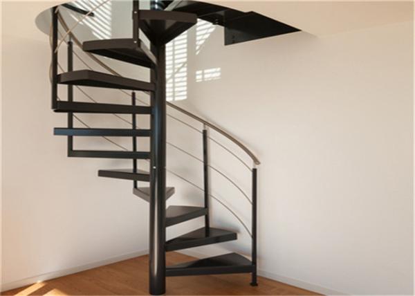 Vertical Round Post Custom Spiral Staircase Single Stringer , AS/NZS 2208 Approved