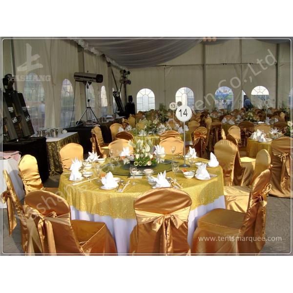 15X20 200 Seater Luxury Wedding Tents A Frame Shape 100 Km/H Wind Resistance