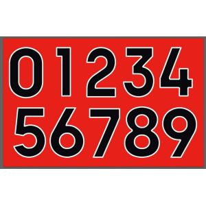 Versatile Heat Transfer Letters And Numbers Two Tone Iron On Sports Numbers