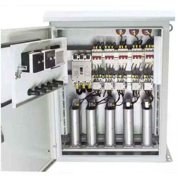 Customized Wall-Mounted Waterproof Distribution Box with IP55 Protection and Capacitor Compensation for Photovoltaic Boost Cabinets