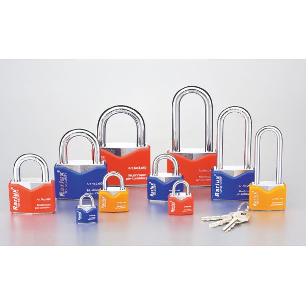 50mm Long Shackle Plastic Cover  Solid Padlock Colorful Iron Padlock