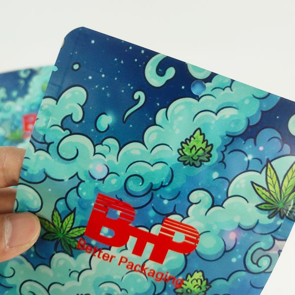 Custom Logo Exotic Smell Proof Resealable Food Grade Antistatic Stand Ziplock Mylar Bags for Chewing Gum Milk 3.5g-1lb 4x5 Cali