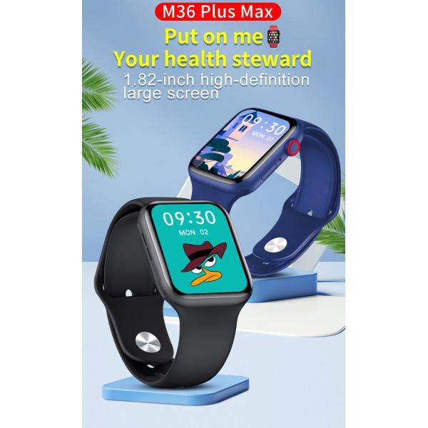 Portable 1.8Inch Multifunctional Smartwatch Heart Rate Wristband