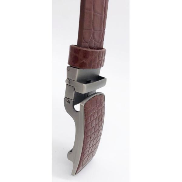 Ширины пояса 3.5cm пряжки людей кожи с сохраненным природным лицом крокодила дизайн автоматической простой