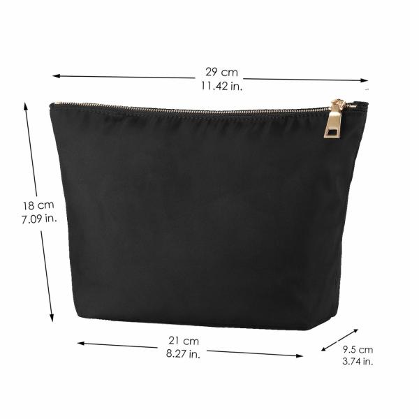Nylon Makeup Bags with Nylon Zipper Travel Waterproof Toiletry Organizer Bag