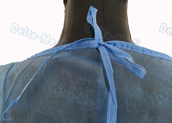 Vestidos protetores descartáveis da luva longa, vestidos Dustproof confortáveis do isolamento do paciente médico