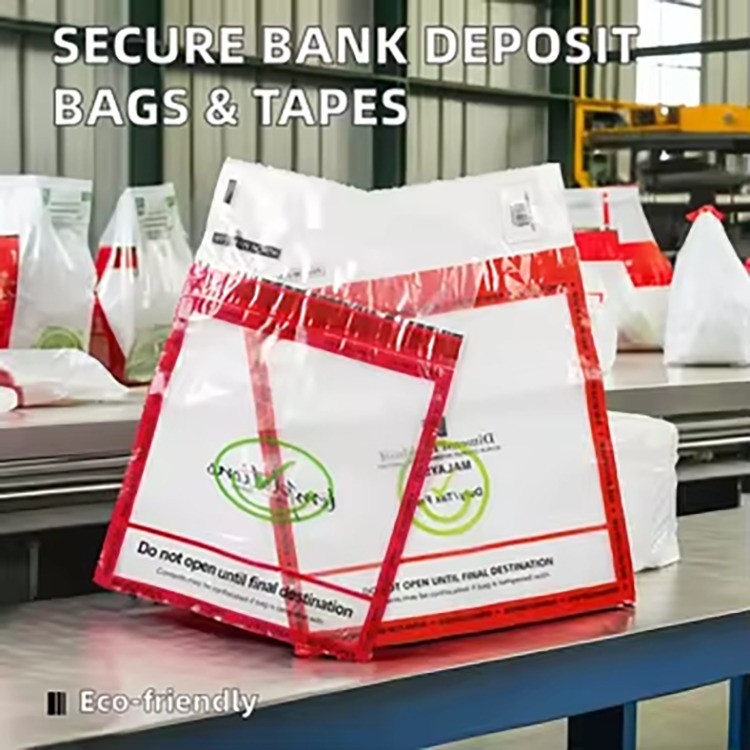 Protecting Function Durable Security Bag for Bank Deposits with Heavy-duty Construction and Leak-proof Seal