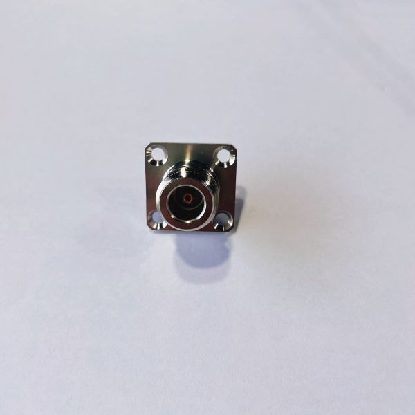 4 Hole Bulkhead Flange Connector Welded RF PCB Connector N Type
