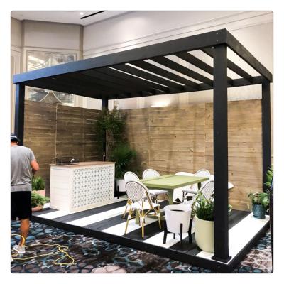 OEM / ODM Pergola de alumínio moderno com telhado de luvas 3x4 3x3