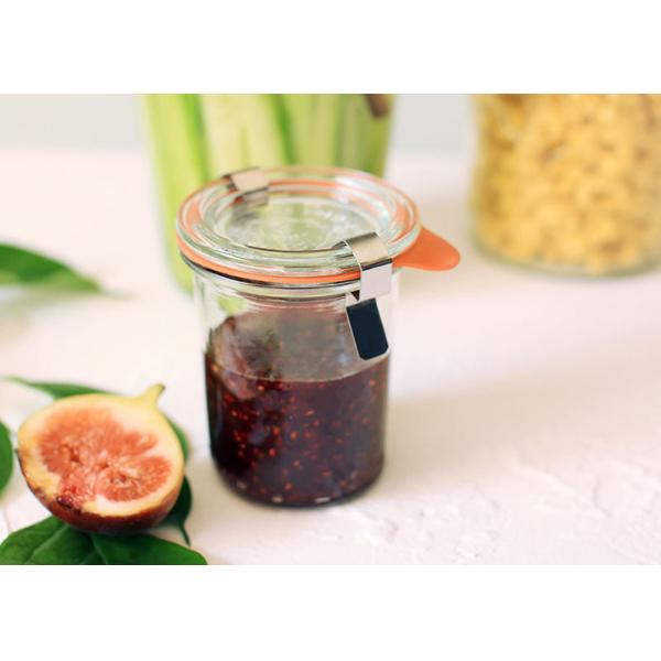 Причудливые круглые стеклянные опарникы хранения еды, термостойкое стекло опарников Weck стеклянное