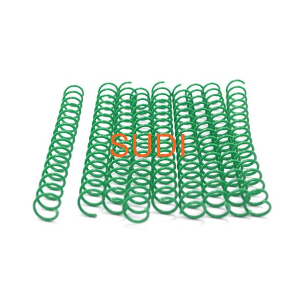 Plastic spiral binding coils in various colors, suitable for all kinds of books