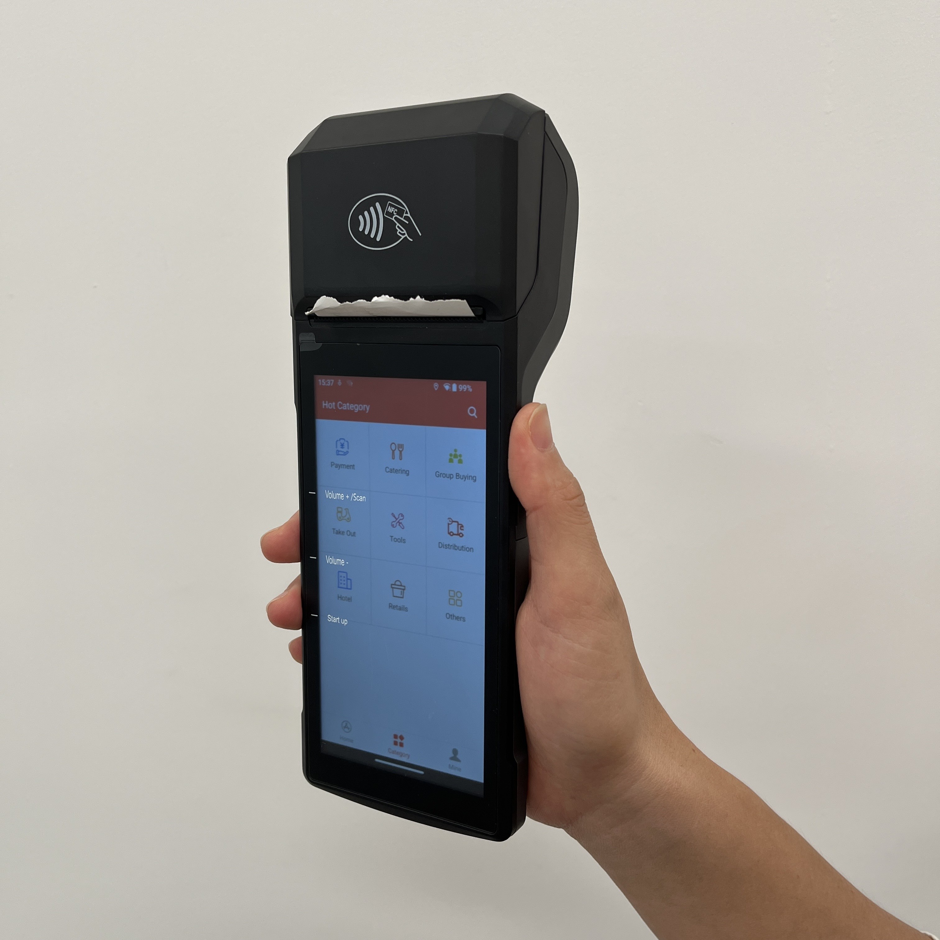 Легкий SDK настраиваемый Android POS терминал с высокой емкостью батареи