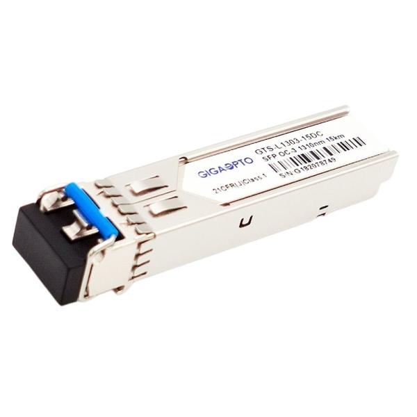 155Mbps SFP OC-3/STM-1 IR-1 15km 1310nm LC duplex SMF DOM Transceiver Module