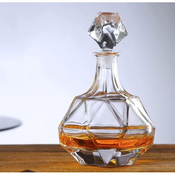 Современный винный декантер Прозрачное стекло Оконченный декантер Стекло кристаллов Виски декантер Подарок