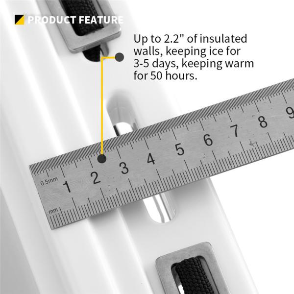 Изолированная трудная коробка охладителя 28.3cm Rotomolded коробки льда 37QT более крутая
