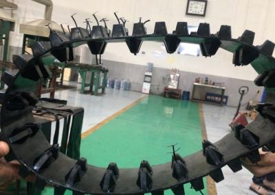 320mm Wide Rubber Excavator Tracks Bobcat Replacement Tracks 80 Links