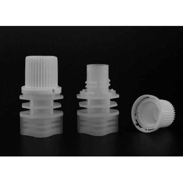 8.6mm White Anti Theft Plastic Spout Covers Top On Puree Juice Pouch Bag