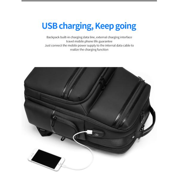 High grade gift custom logo men's outdoor waterproof laptop bag business Backpack