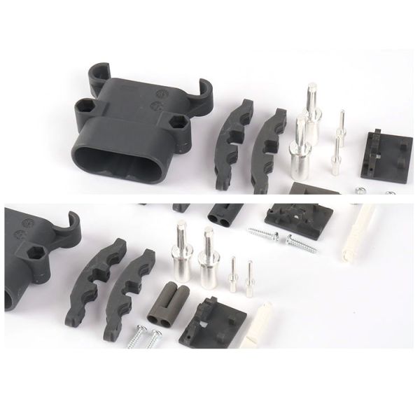 2P 80A 160A 320A 150V Forklift Plug Car Battery Connector , Male Female Forklift Power Connector