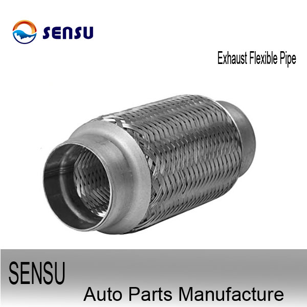 OEM Universal Car 201SS 1.75 Flexible Exhaust Pipe Braided Flex Exhaust Pipe