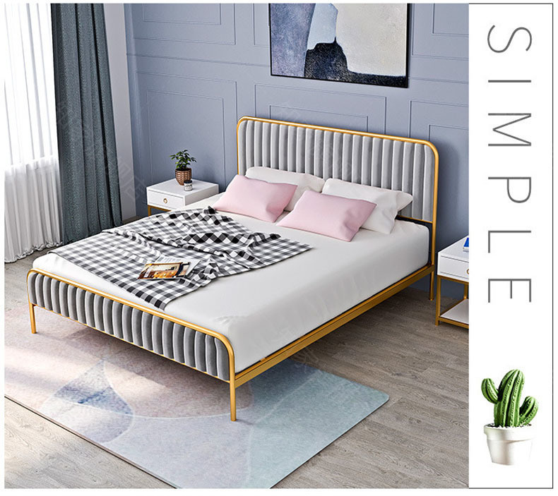 1800*1800*2000 Fashion Design Single Queen King Size Bed Frame with Aluminium Profile