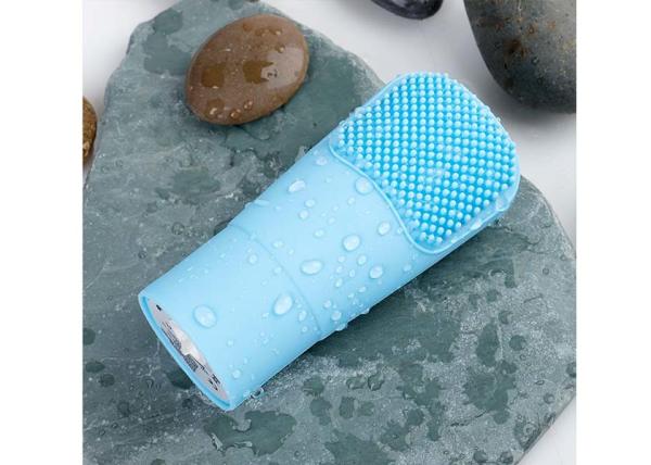 Home Use Facial Cleansing Brush Silicone Facial Cleanser  Blue Pink Color