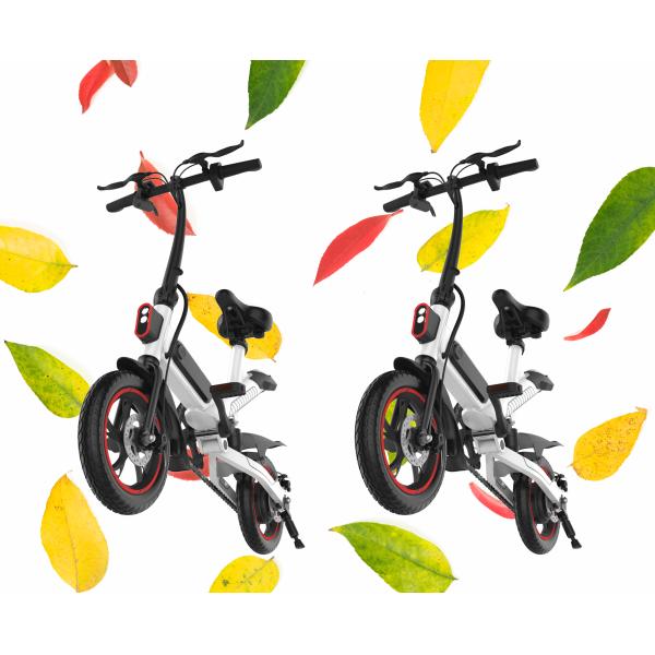 Energy Saving Electric Powered Bike , Fold Up Electric Bike Eco - Friendly